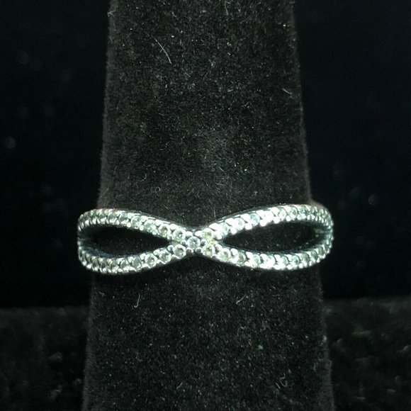 PANDORA Jewelry - Pandora Crossing Path Clear CZ SZ56